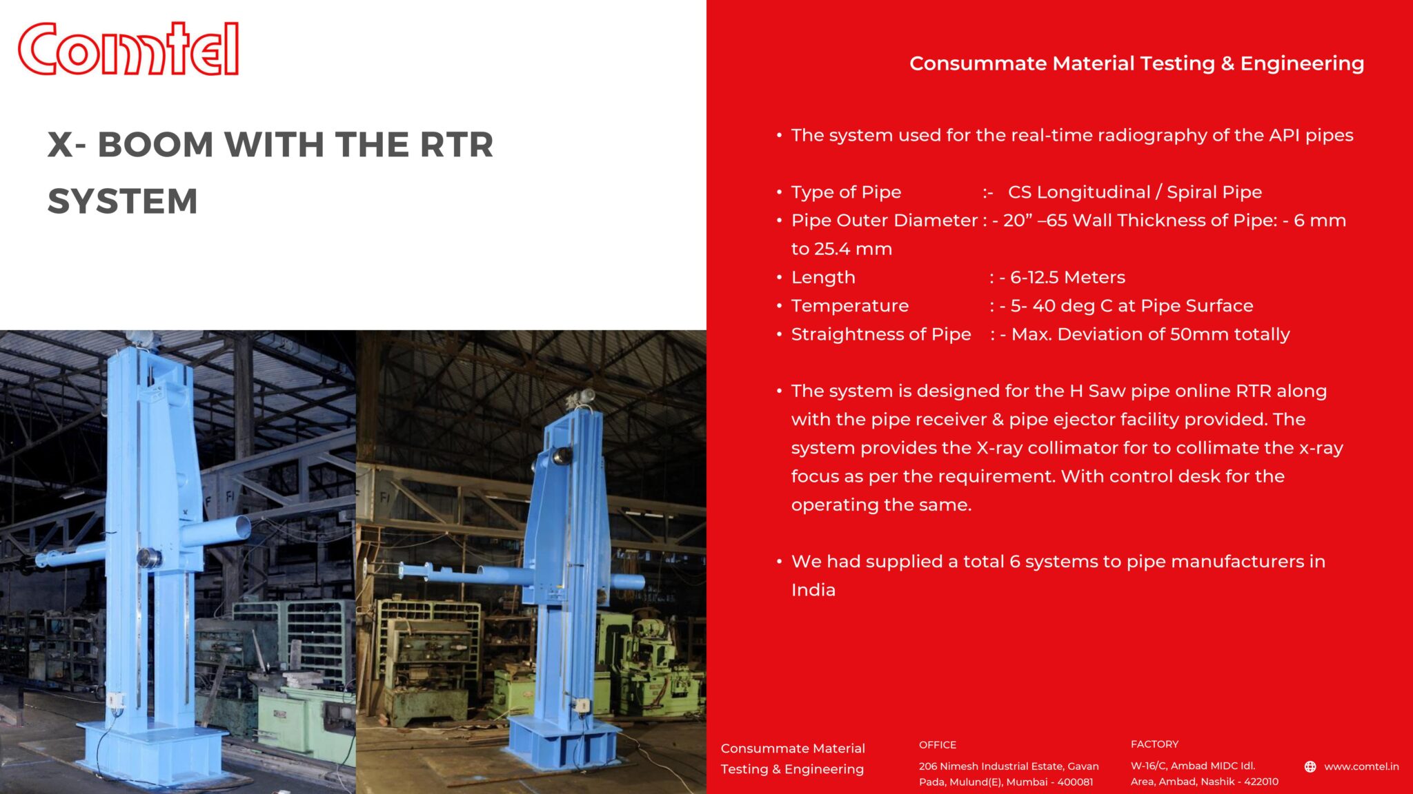 Comtel Ran 650 X- BOOM WITH THE RTR SYSTEM – Comtel